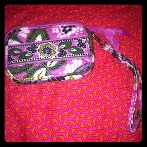 Pink floral Vera Bradley wristlet